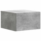 Wandkastje 33x34,5x20 cm betongrijs bewerkt hout