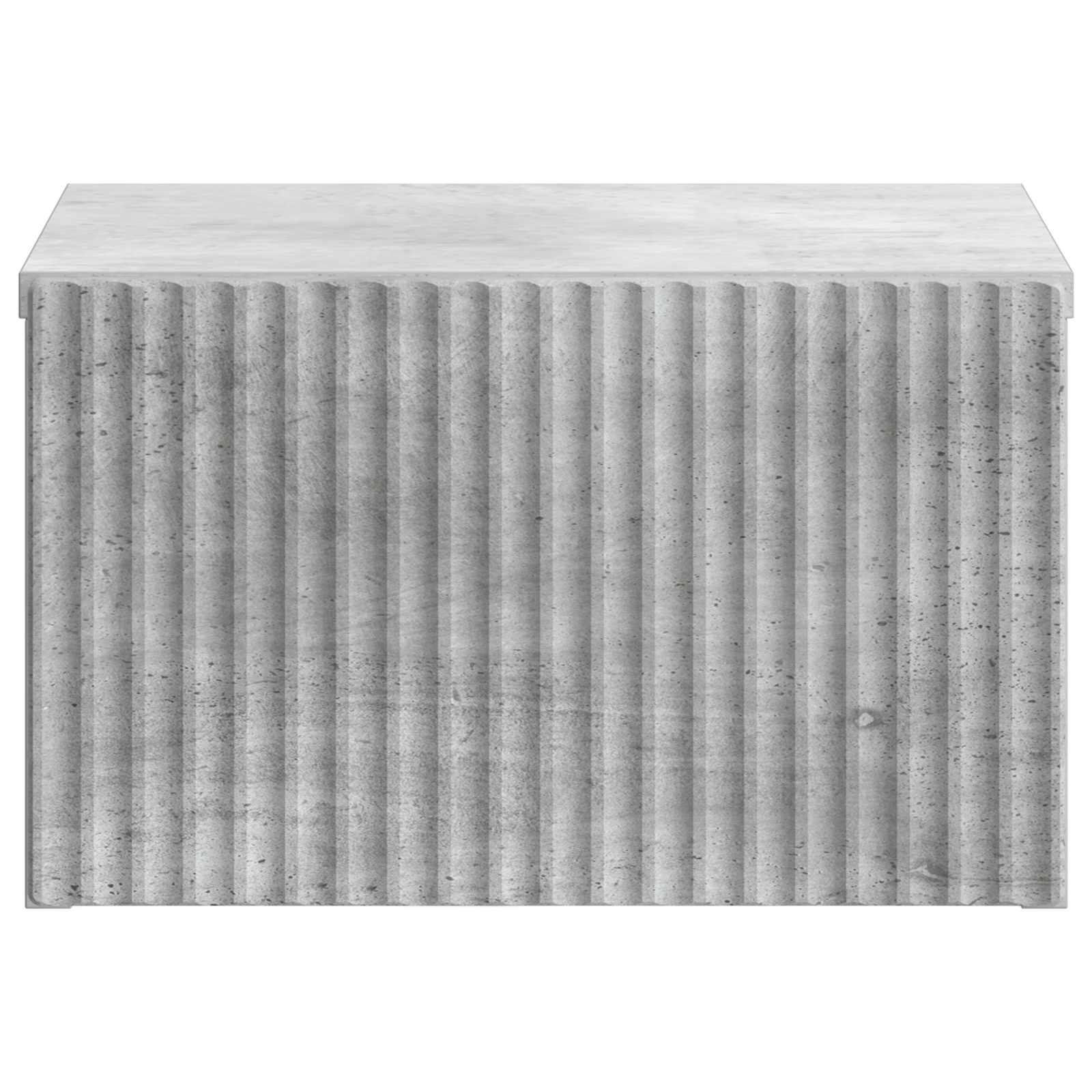 Wandbeugel Bedkast Betongrijs 33 x 34,5 x 20 cm Bewerkt hout