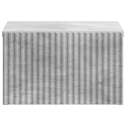 Wandbeugel Bedkast Betongrijs 33 x 34,5 x 20 cm Bewerkt hout