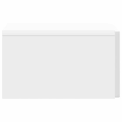 Wandbeugel Bedkast Hoogglans Wit 33 x 34,5 x 20 cm Bewerkt hout
