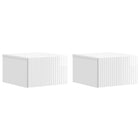 Wall Bracket Murphy Bed 2 pcs High Gloss White 33 x 34.5 x 20 cm