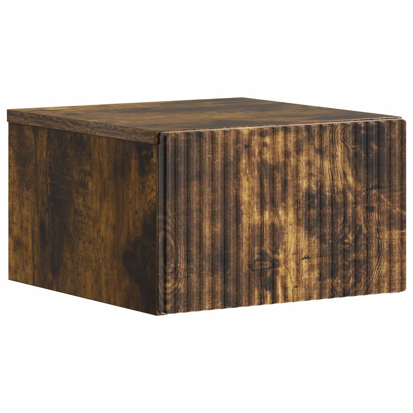 Wandbeugel Bedkast Gerookt eiken 33 x 34,5 x 20 cm Bewerkt hout