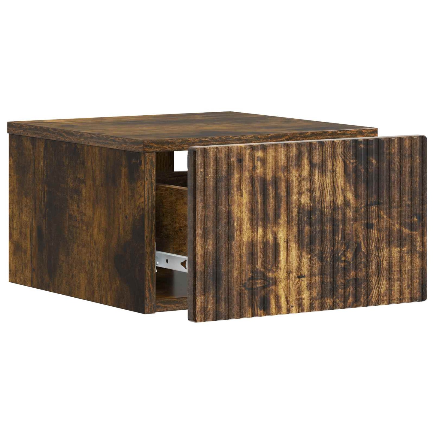 Wandbeugel Bedkast Gerookt eiken 33 x 34,5 x 20 cm Bewerkt hout