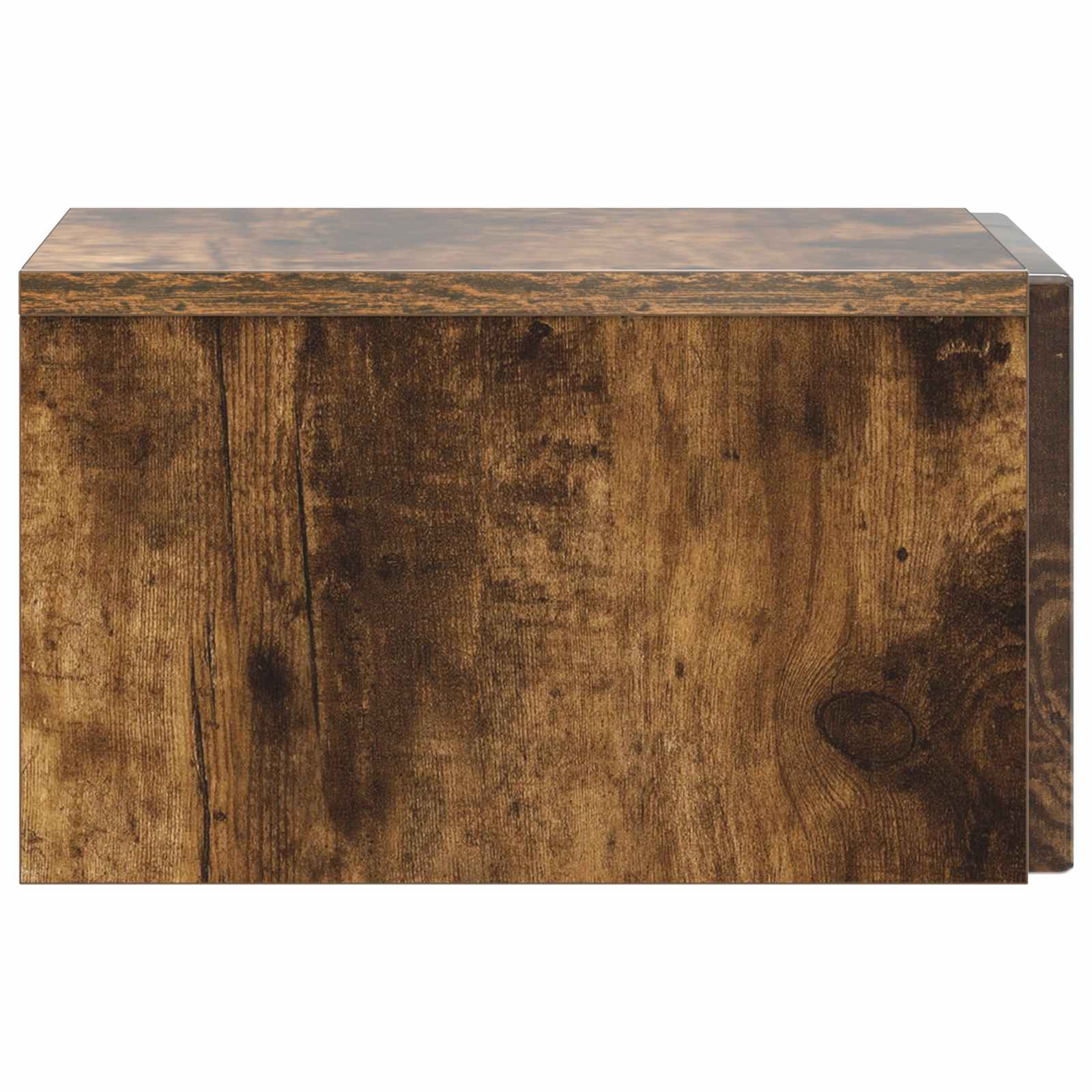 Wandbeugel Bedkast Gerookt eiken 33 x 34,5 x 20 cm Bewerkt hout