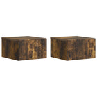 Wall bracket for Wall bed 2 pcs Smoked oak 33 x 34.5 x 20 cm