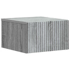Wall Bracket Bed Cabinet Grey Sonoma 33 x 34.5 x 20 cm Engineered Wood