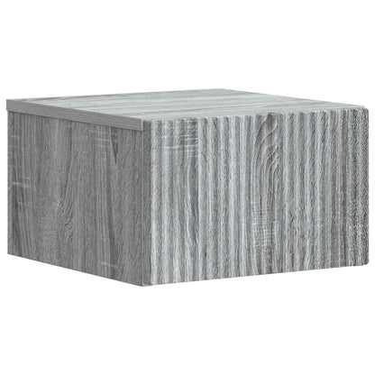 Wandbeugel Bedkast Grijs sonoma 33 x 34,5 x 20 cm Bewerkt hout