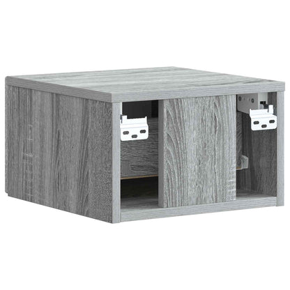 Wandbeugel Bedkast Grijs sonoma 33 x 34,5 x 20 cm Bewerkt hout