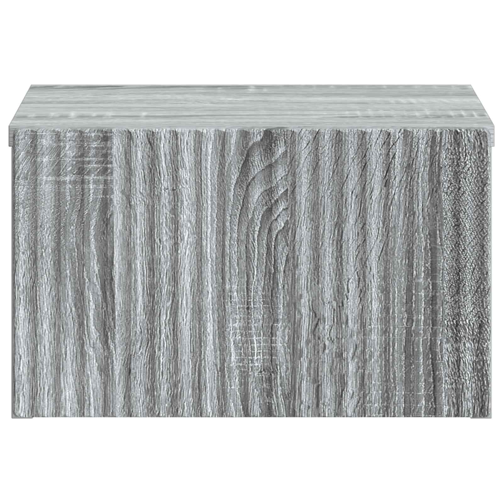Wandbeugel Bedkast Grijs sonoma 33 x 34,5 x 20 cm Bewerkt hout