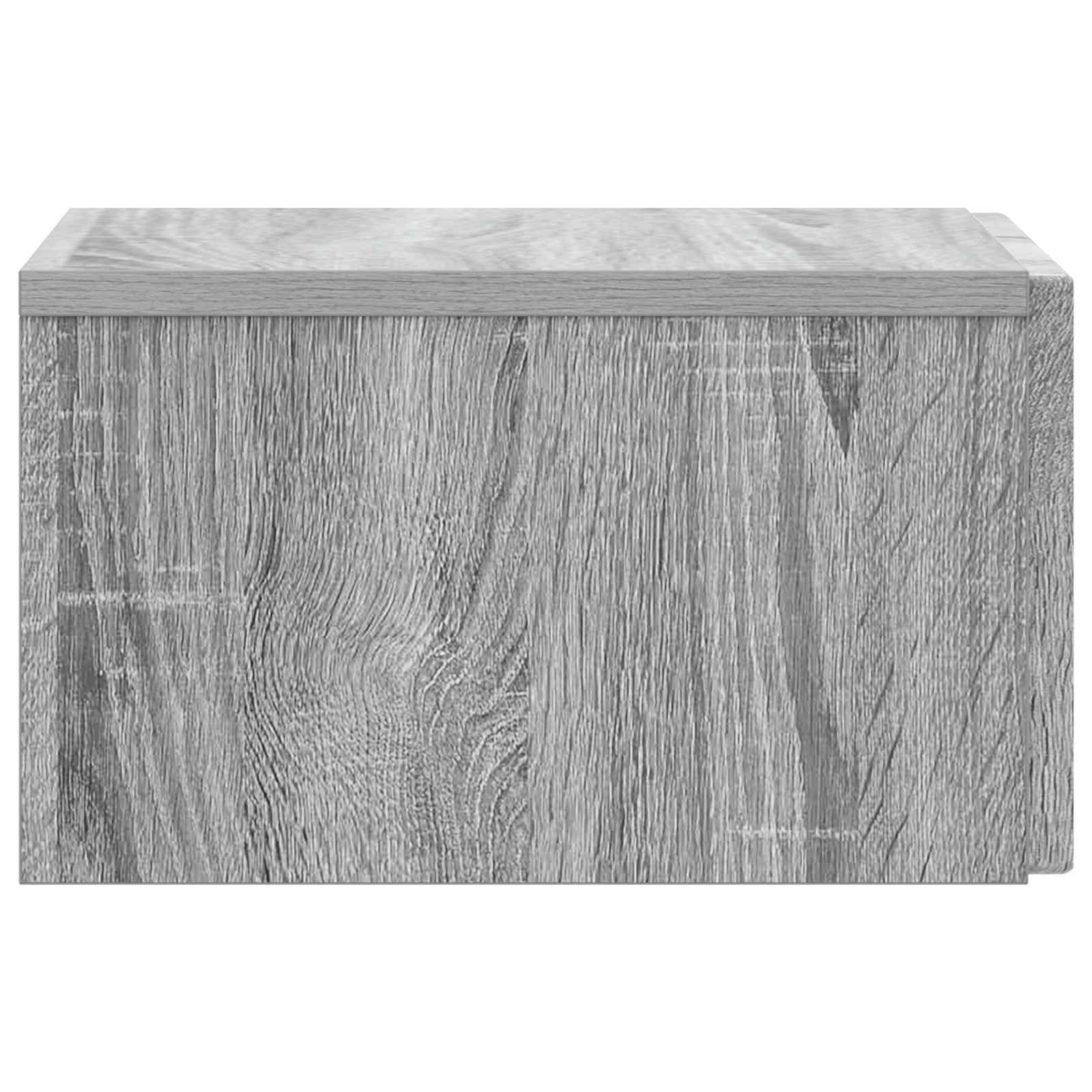 Wandbeugel Bedkast Grijs sonoma 33 x 34,5 x 20 cm Bewerkt hout