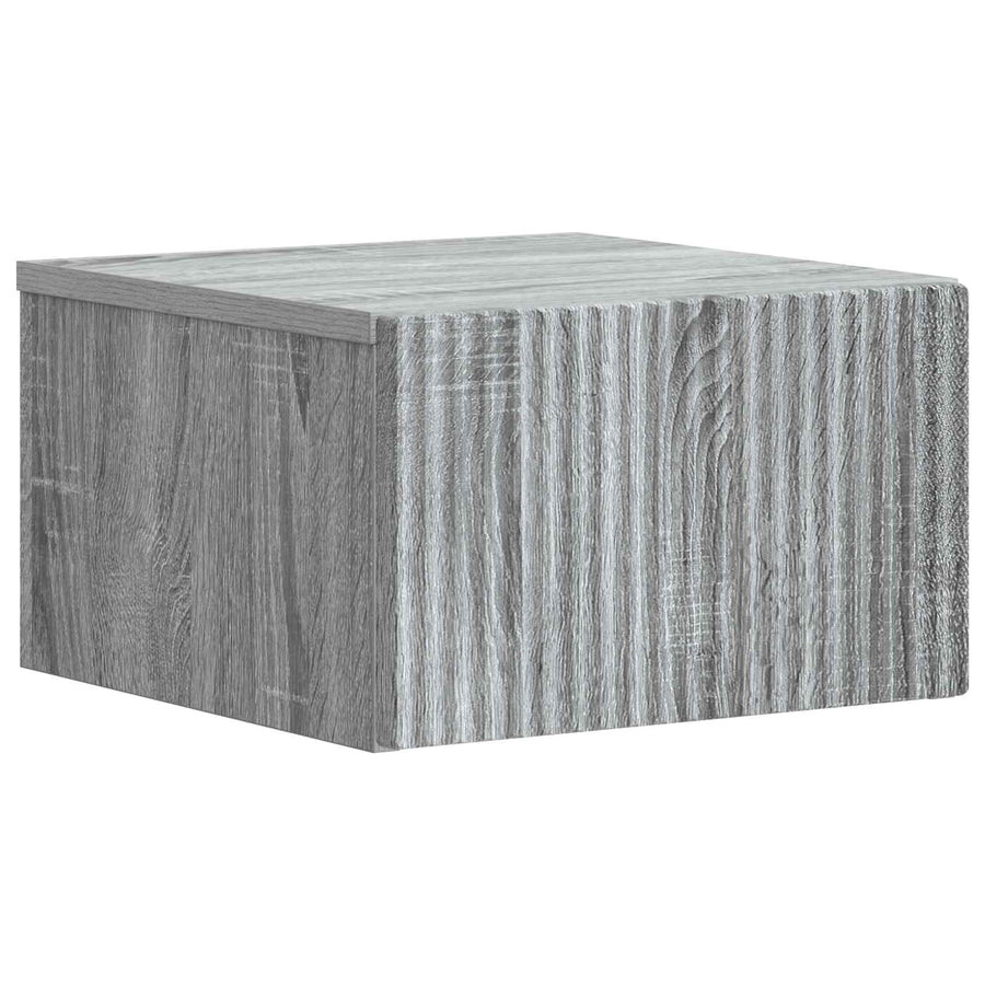 Wandbeugel Bedkast 2 pcs Grijs sonoma 33 x 34,5 x 20 cm