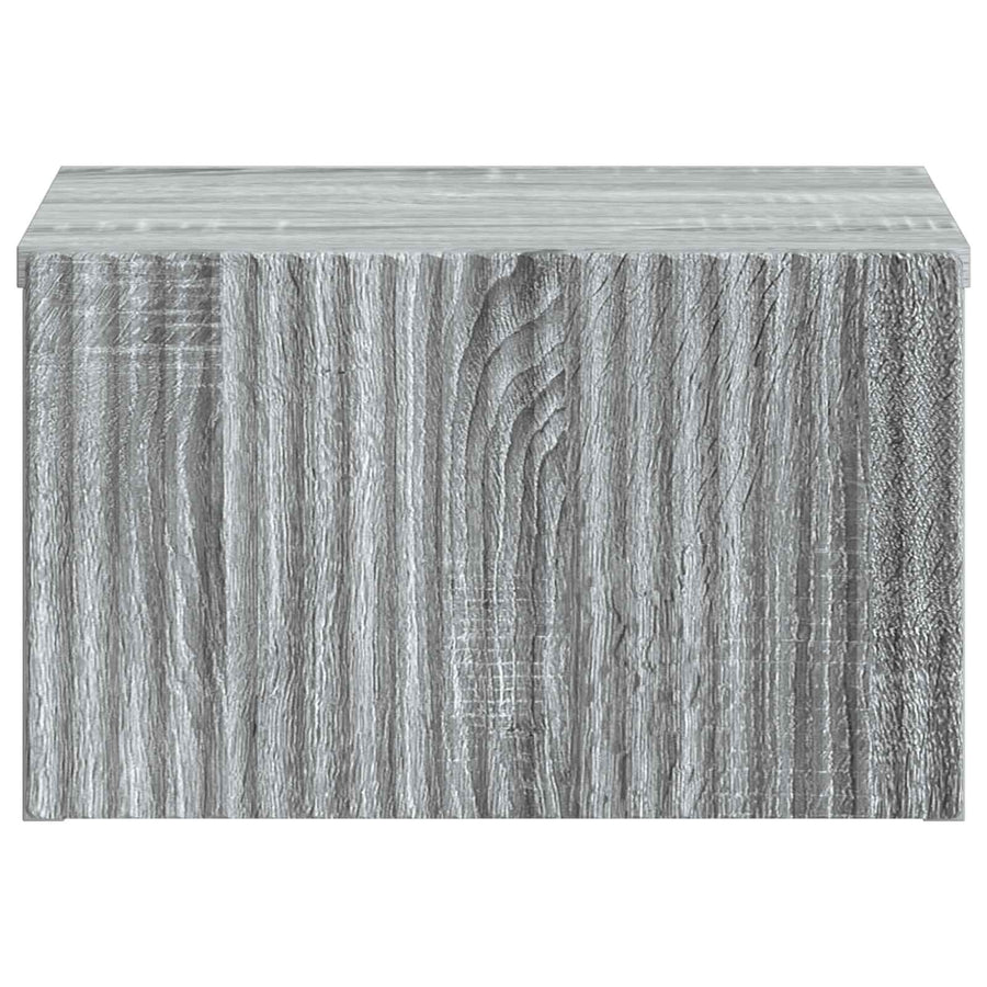 Wandbeugel Bedkast 2 pcs Grijs sonoma 33 x 34,5 x 20 cm