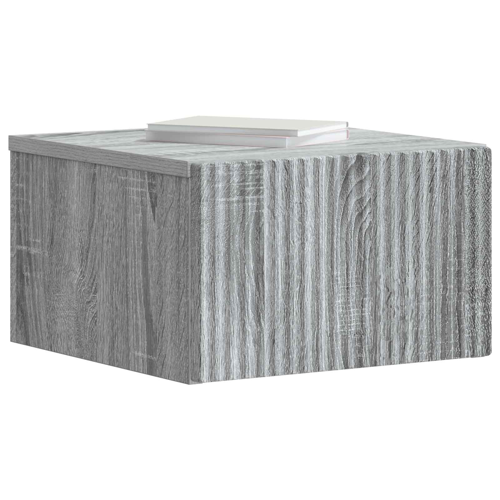 Wandbeugel Bedkast 2 pcs Grijs sonoma 33 x 34,5 x 20 cm