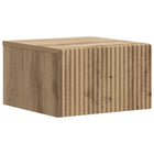 Nachtkastje wandmontage 33x34.5x20 cm spaanplaat artisanaal eiken