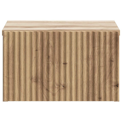 Wandbeugel Bedkast met lade Artisanaal eiken 33 x 34,5 x 20 cm