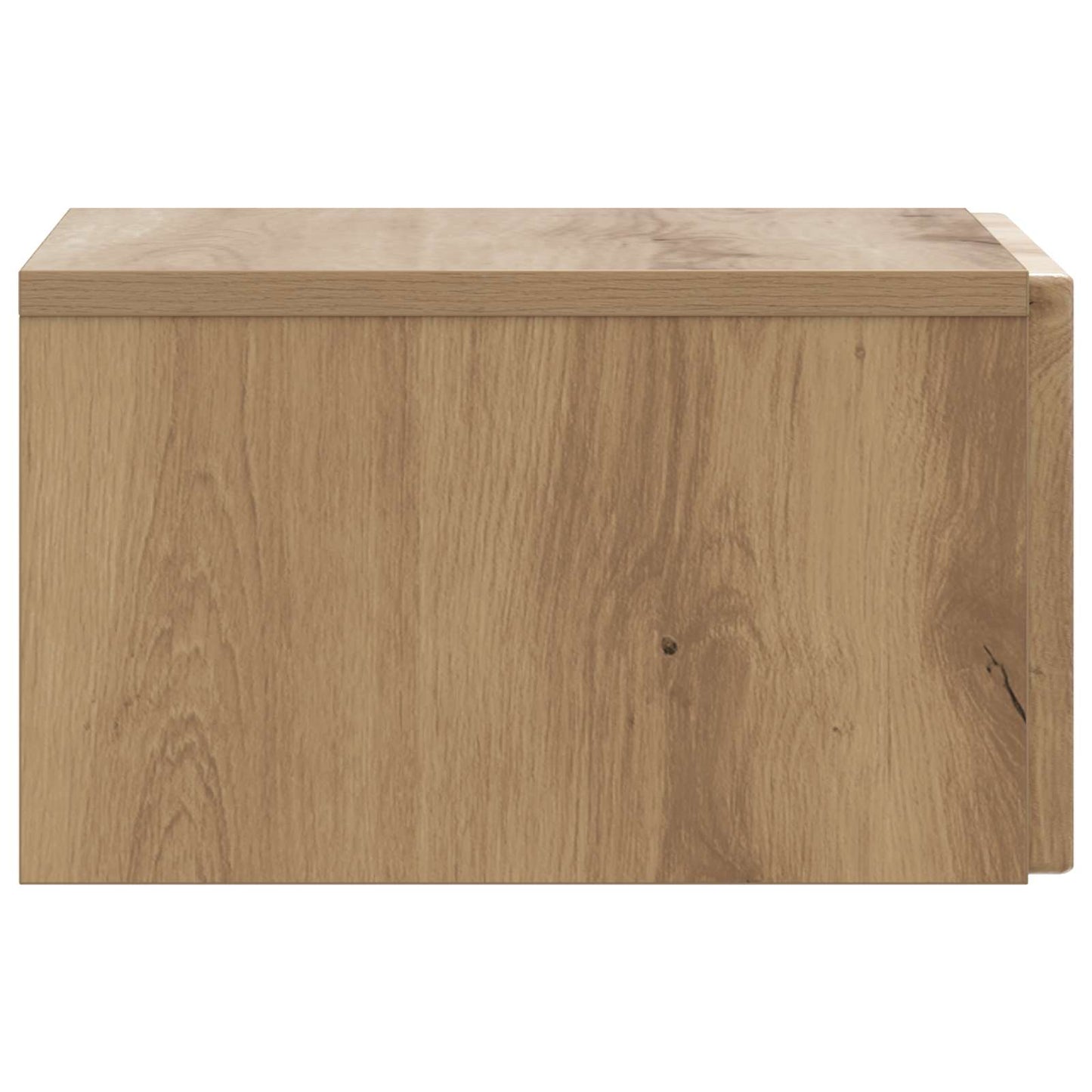 Wandbeugel Bedkast met lade Artisanaal eiken 33 x 34,5 x 20 cm