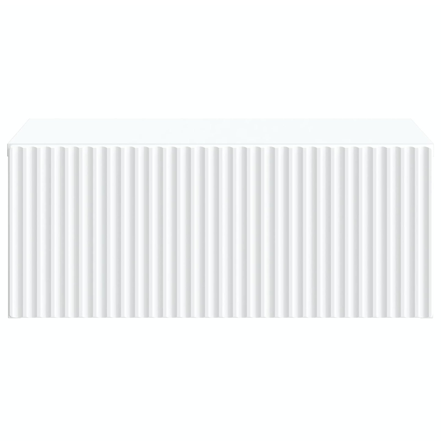 Wandbeugel Bedkast met lade Wit 49 x 34,5 x 20 cm Bewerkt hout