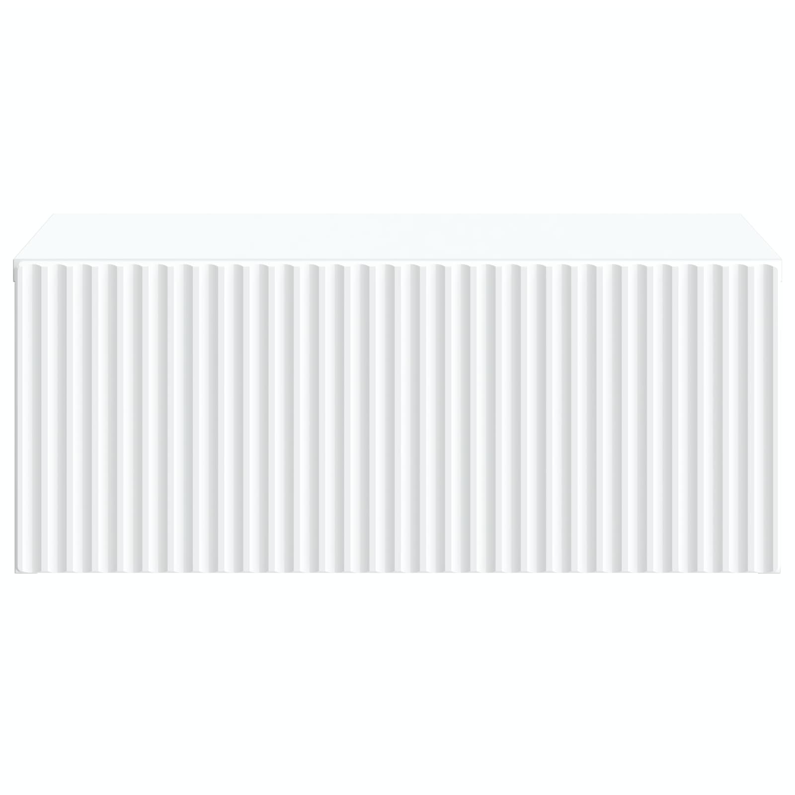 Wandbeugel Bedkast 2 pcs Wit 49 x 34,5 x 20 cm Bewerkt hout