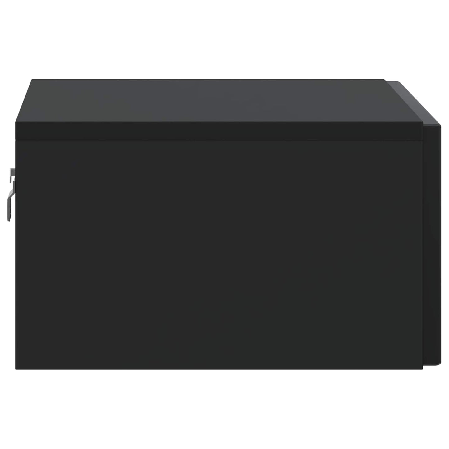Wandbeugel Bedkast Zwart 49 x 34,5 x 20 cm Bewerkt hout