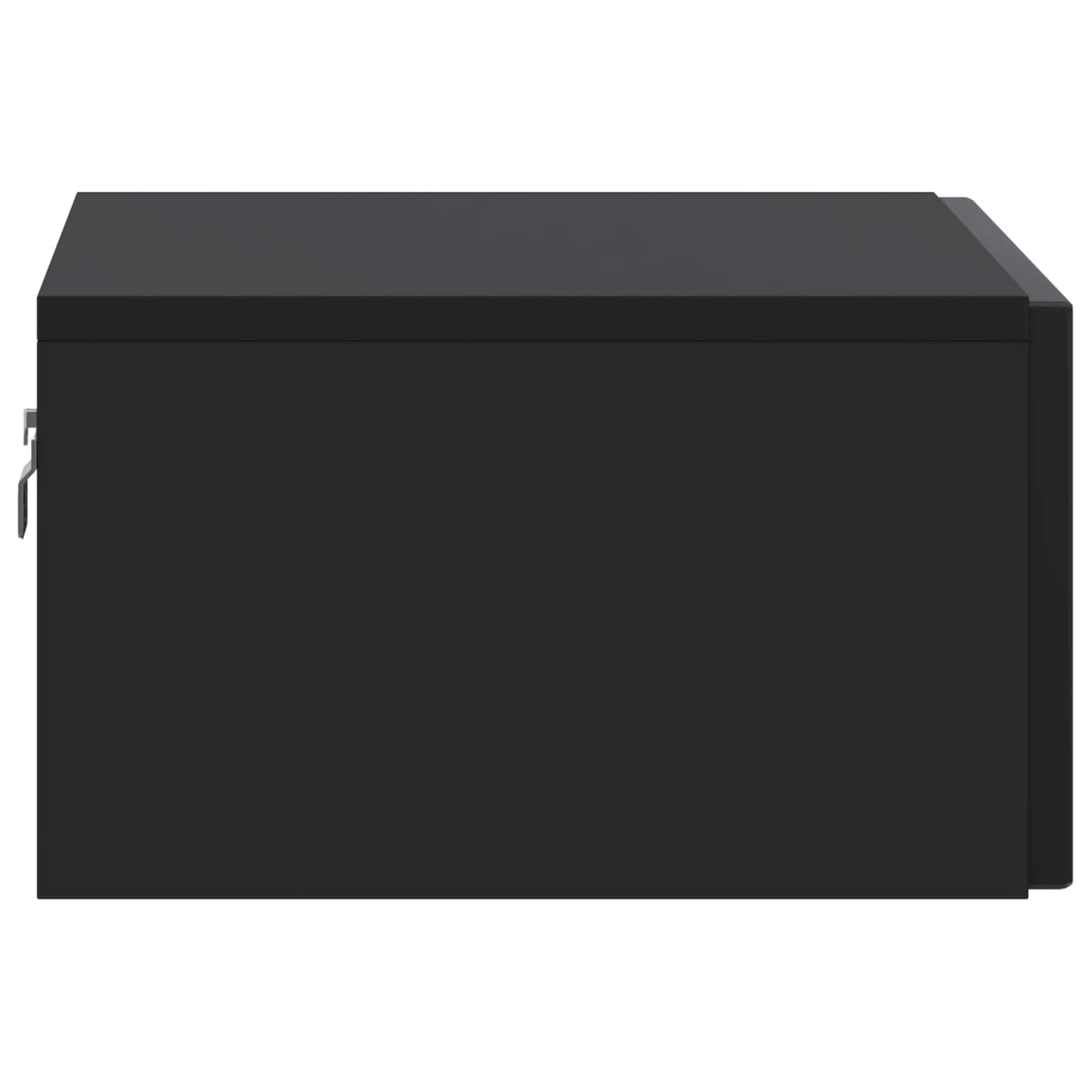 Wandbeugel Bedkast Zwart 49 x 34,5 x 20 cm Bewerkt hout