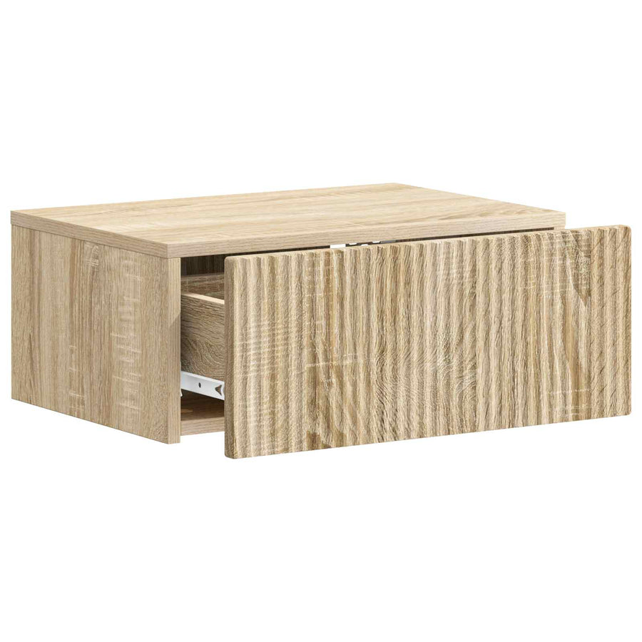 Wandbeugel Bedkast 2 pcs Sonoma Eiken 49 x 34,5 x 20 cm