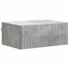 Wandkast 49x34,5x20 cm bewerkt hout betongrijs