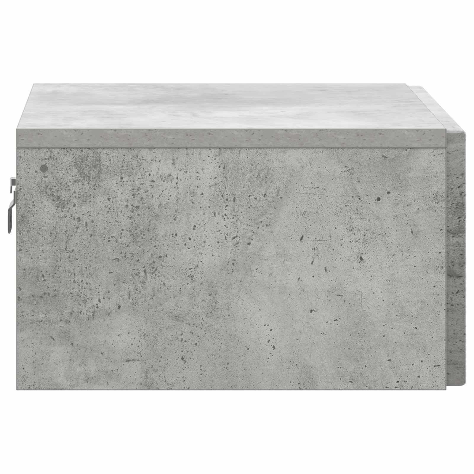 Wandbeugel Bedkast Betongrijs 49 x 34,5 x 20 cm Bewerkt hout