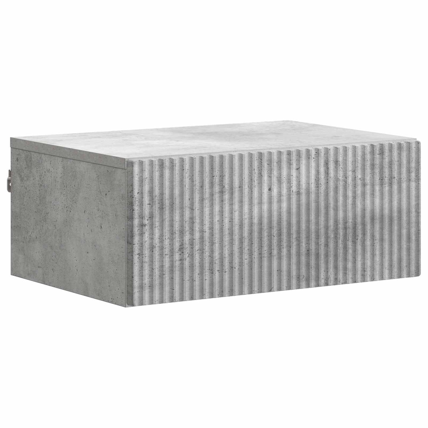 Wandbeugel Bedkast met lade 2 pcs Betongrijs 49 x 34,5 x 20 cm
