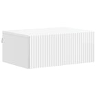 Wandkast 49x34,5x20 cm hoogglans wit bewerkt hout