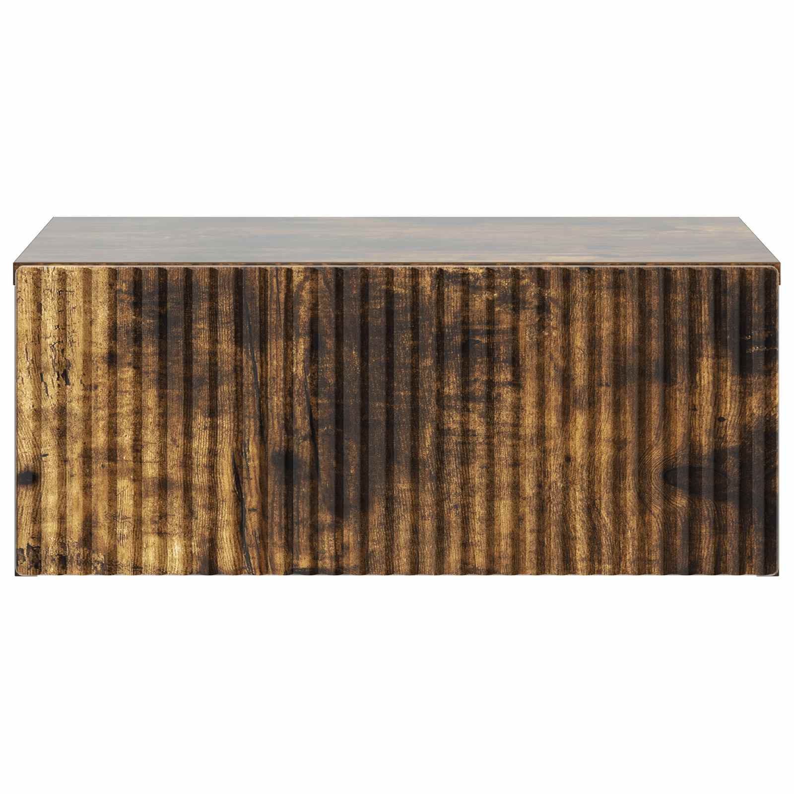 Wandbeugel Bedkast Gerookt eiken 49 x 34,5 x 20 cm Bewerkt hout