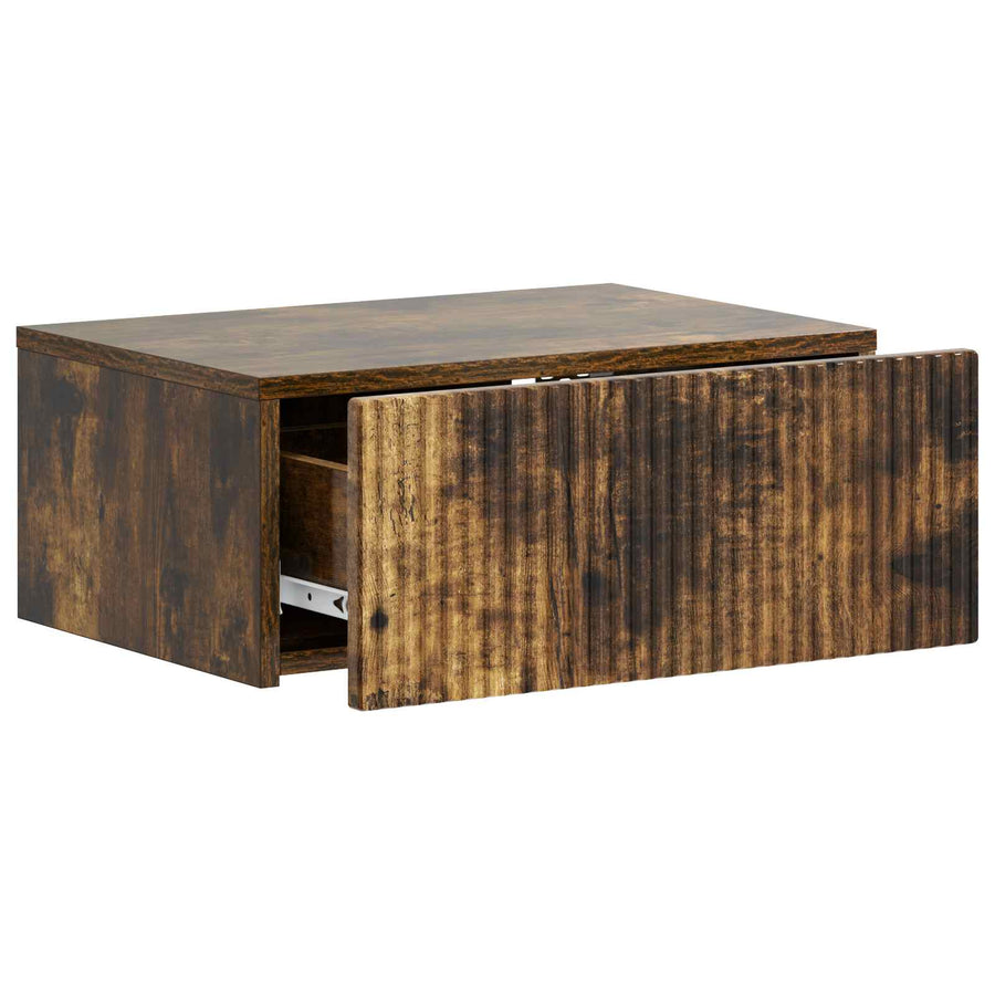 Wandbeugel Bedkast 2 pcs Gerookt eiken 49 x 34,5 x 20 cm