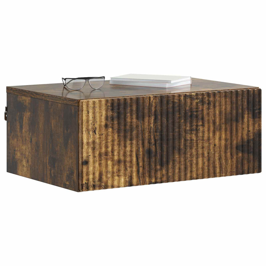 Wandbeugel Bedkast 2 pcs Gerookt eiken 49 x 34,5 x 20 cm