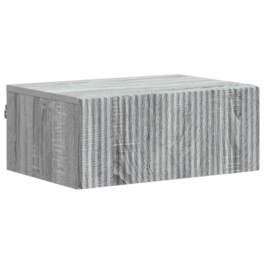 Wandbeugel Bedkast Grijs sonoma 49 x 34,5 x 20 cm Bewerkt hout