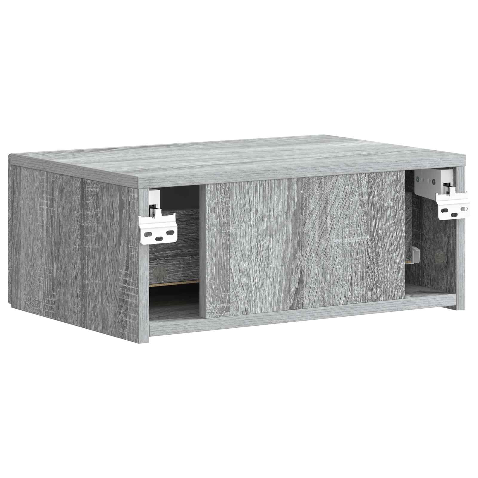 Wandbeugel Bedkast Grijs sonoma 49 x 34,5 x 20 cm Bewerkt hout