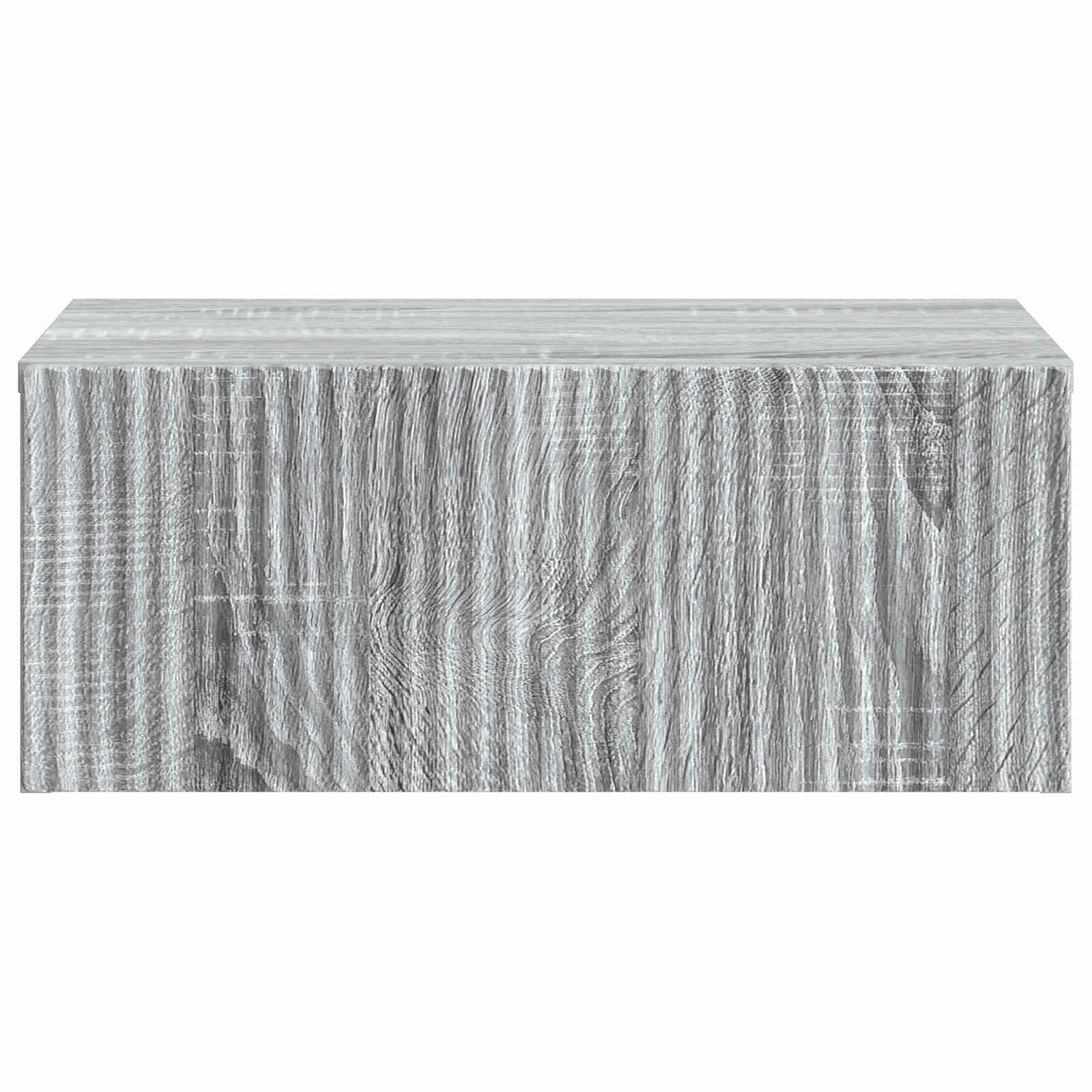 Wandbeugel Bedkast Grijs sonoma 49 x 34,5 x 20 cm Bewerkt hout