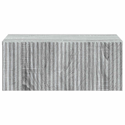 Wandbeugel Bedkast Grijs sonoma 49 x 34,5 x 20 cm Bewerkt hout