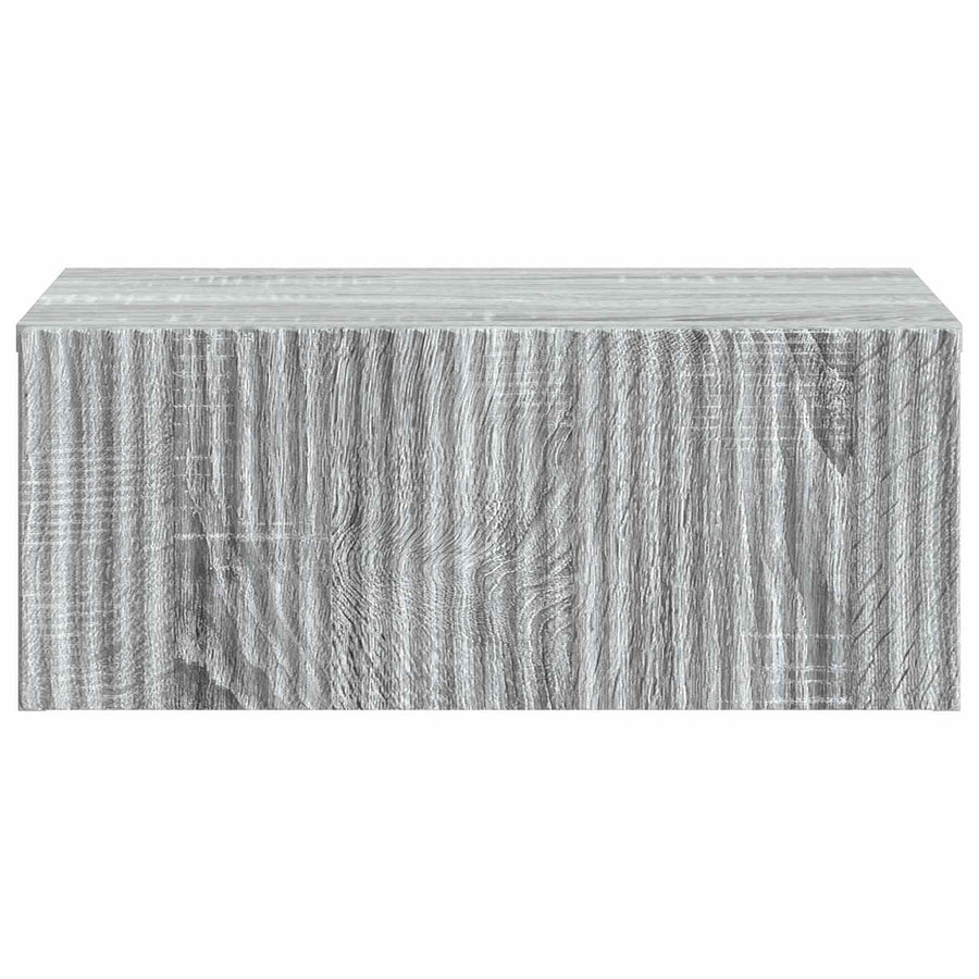 Wandbeugel Bedkast Grijs sonoma 49 x 34,5 x 20 cm Bewerkt hout