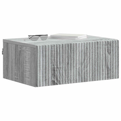 Wandbeugel Bedkast Grijs sonoma 49 x 34,5 x 20 cm Bewerkt hout