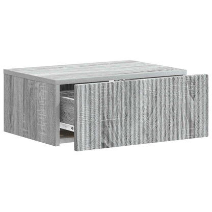 Wandbeugel Bedkast 2 pcs Grijs sonoma 49 x 34,5 x 20 cm