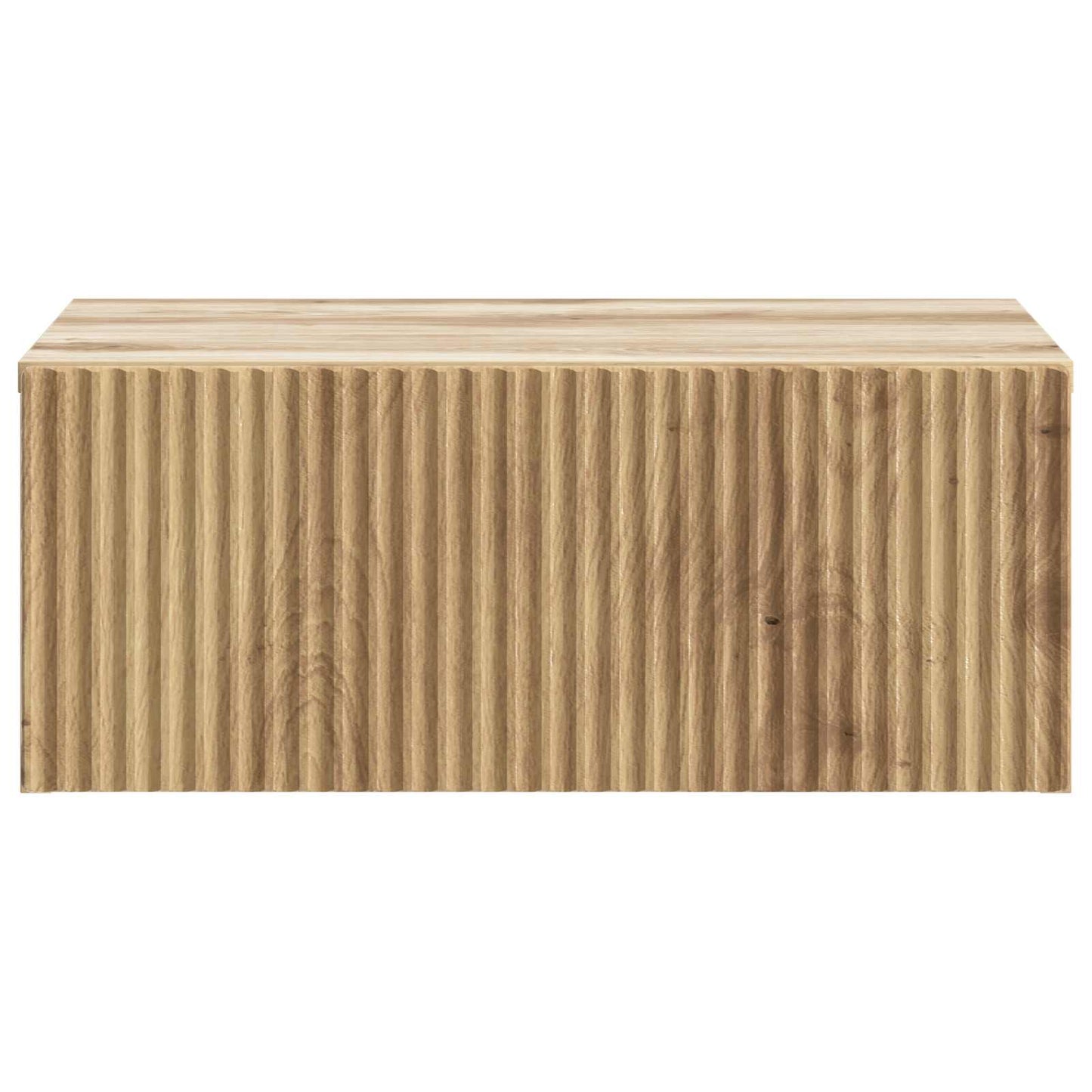Wandbeugel Bedkast met lade Artisanaal eiken 49 x 34,5 x 20 cm