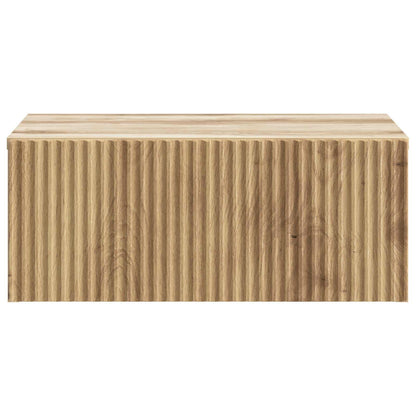 Wandbeugel Bedkast 2 pcs Artisanaal eiken 49 x 34,5 x 20 cm