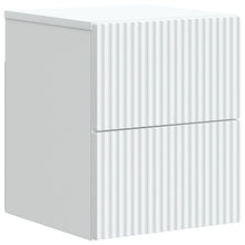 Wandbeugel Bedkast met lade Wit 33 x 34,5 x 40 cm Bewerkt hout
