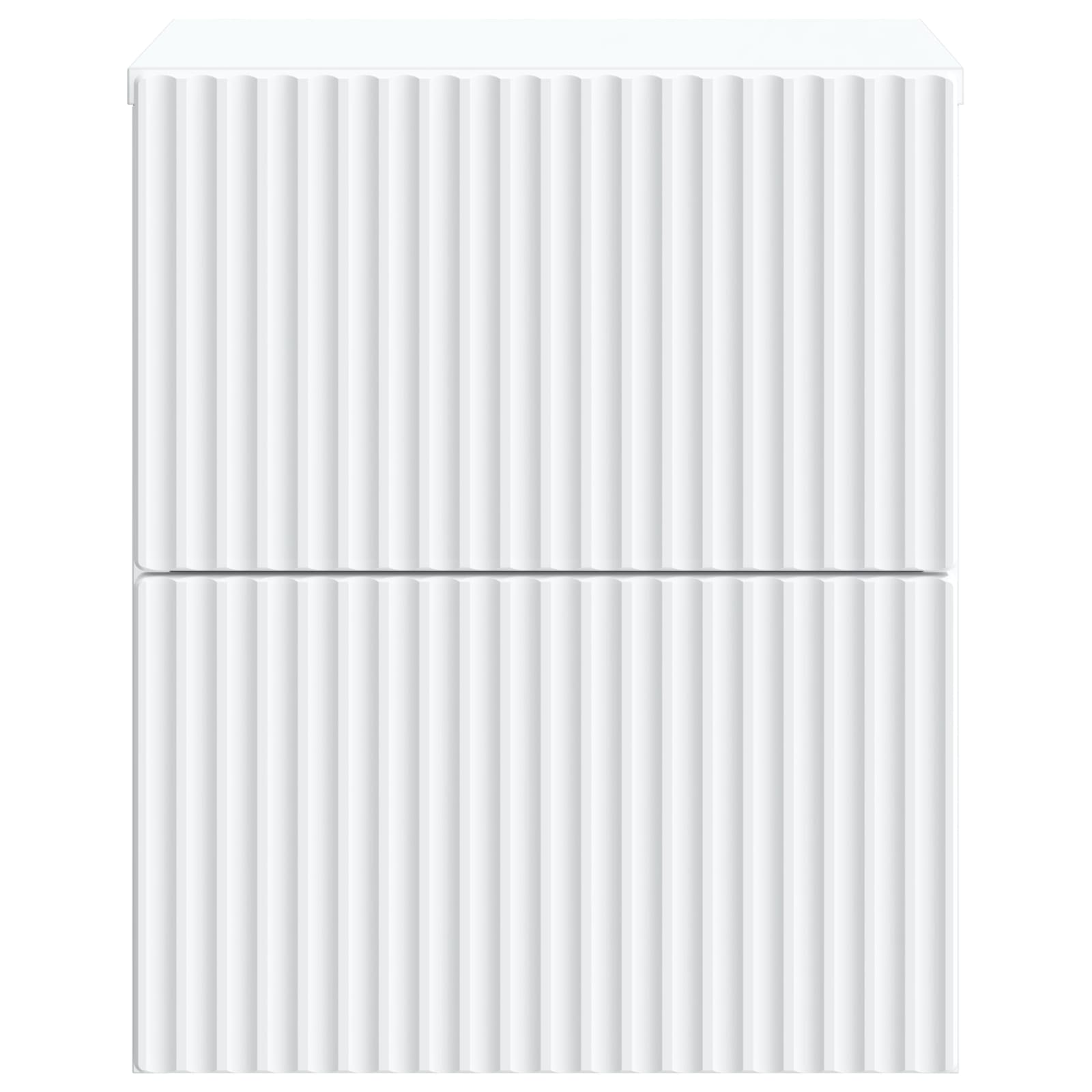 Wandbeugel Bedkast 2 pcs Wit 33 x 34,5 x 40 cm Bewerkt hout