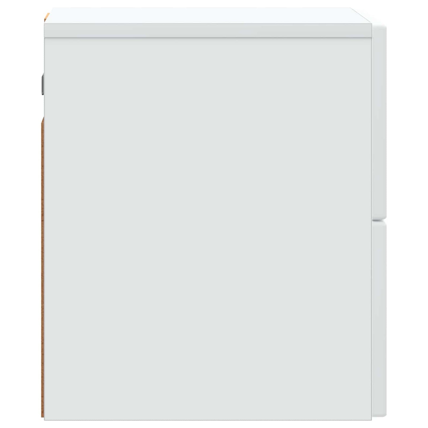 Wandbeugel Bedkast 2 pcs Wit 33 x 34,5 x 40 cm Bewerkt hout