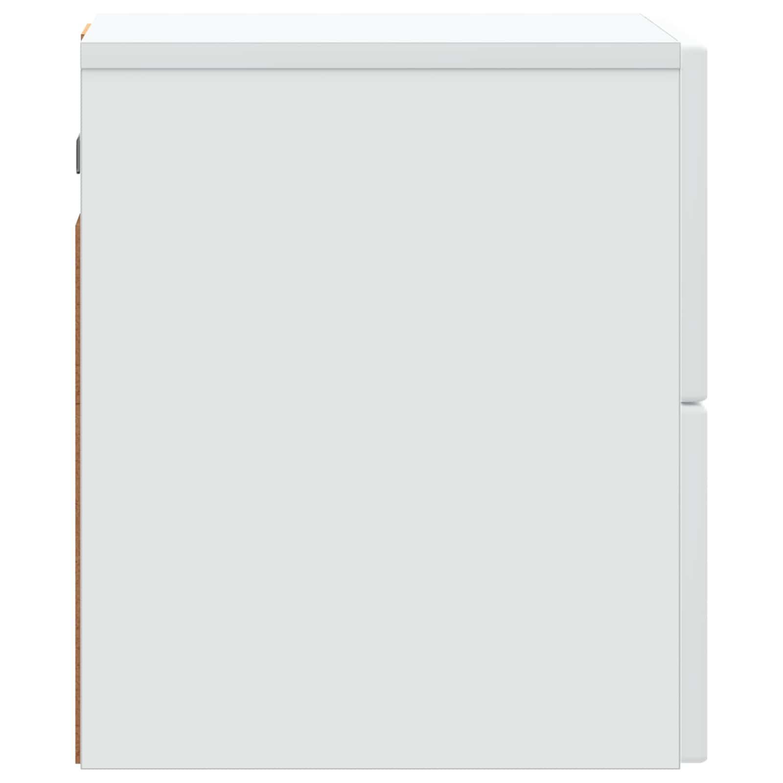 Wandbeugel Bedkast 2 pcs Wit 33 x 34,5 x 40 cm Bewerkt hout