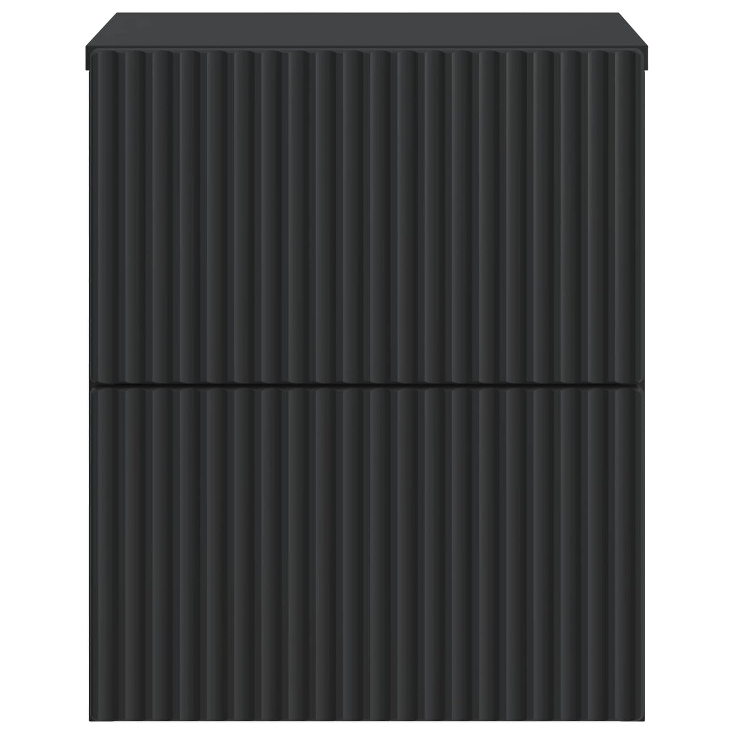 Wandbeugel Bedkast Zwart 33 x 34,5 x 40 cm Bewerkt hout