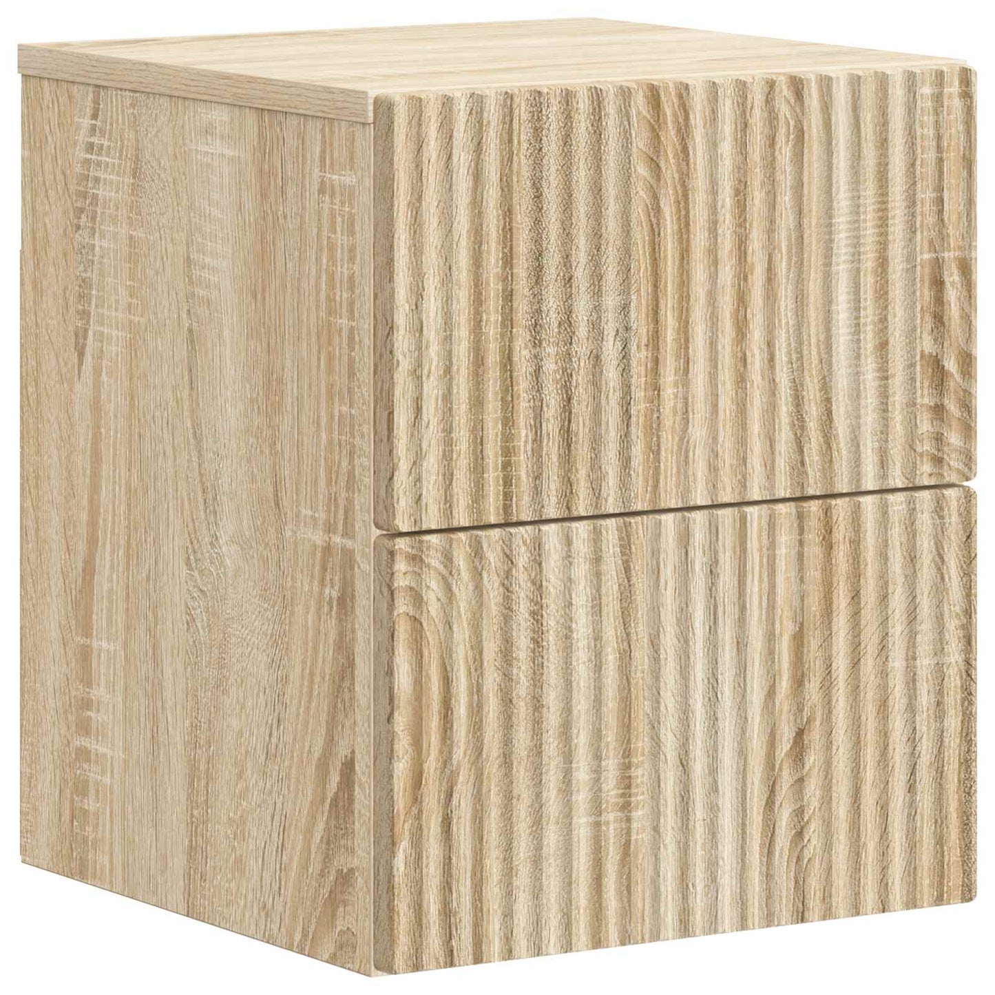 Wandbeugel Bedkast Sonoma Eiken 33 x 34,5 x 40 cm Bewerkt hout