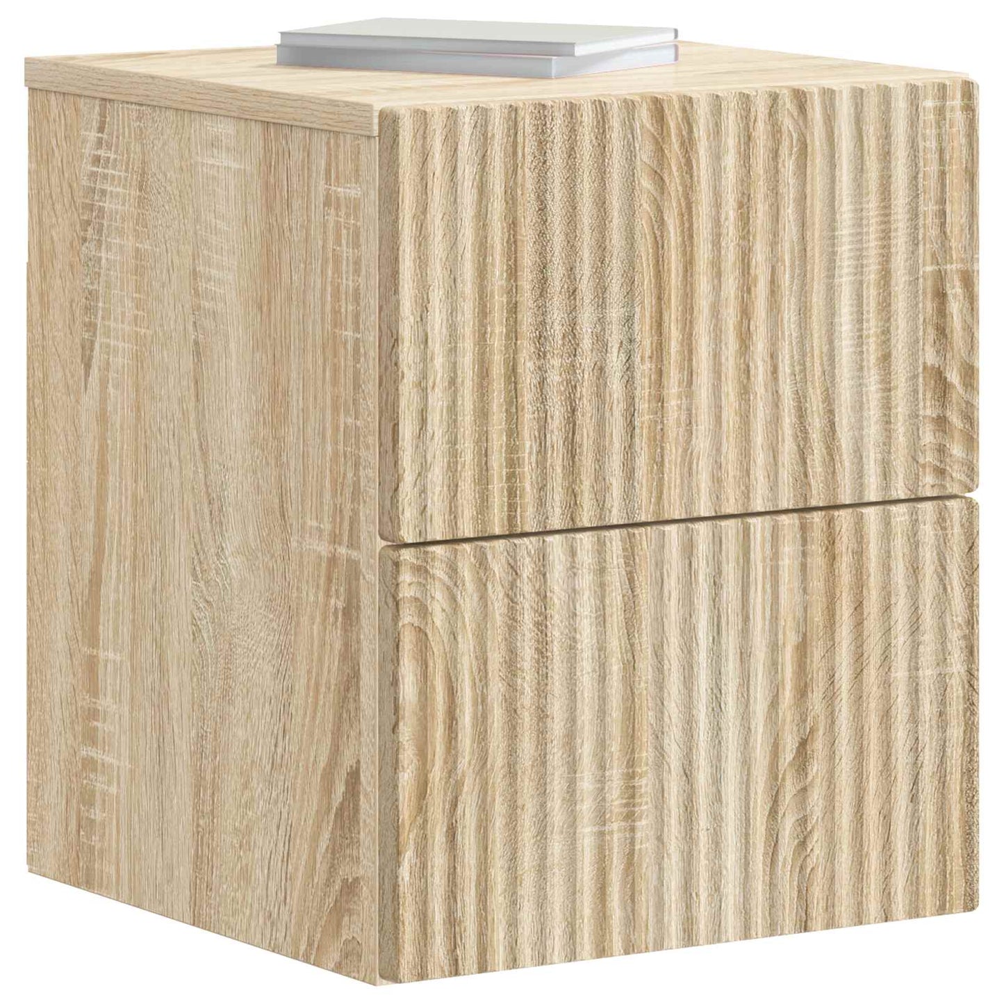 Wandbeugel Bedkast Sonoma Eiken 33 x 34,5 x 40 cm Bewerkt hout