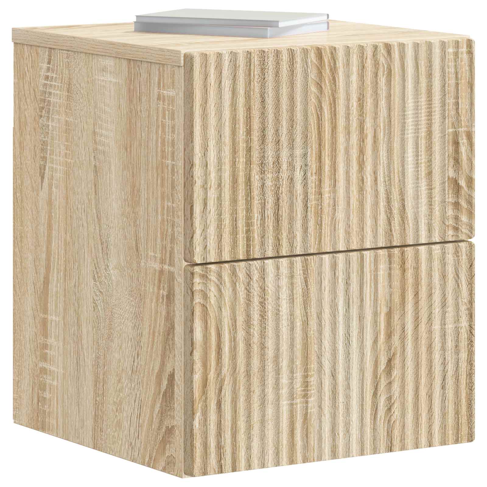 Wandbeugel Bedkast Sonoma Eiken 33 x 34,5 x 40 cm Bewerkt hout