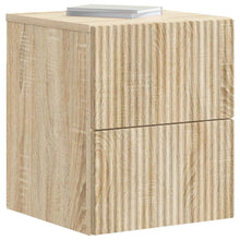 Wandbeugel Bedkast Sonoma Eiken 33 x 34,5 x 40 cm Bewerkt hout
